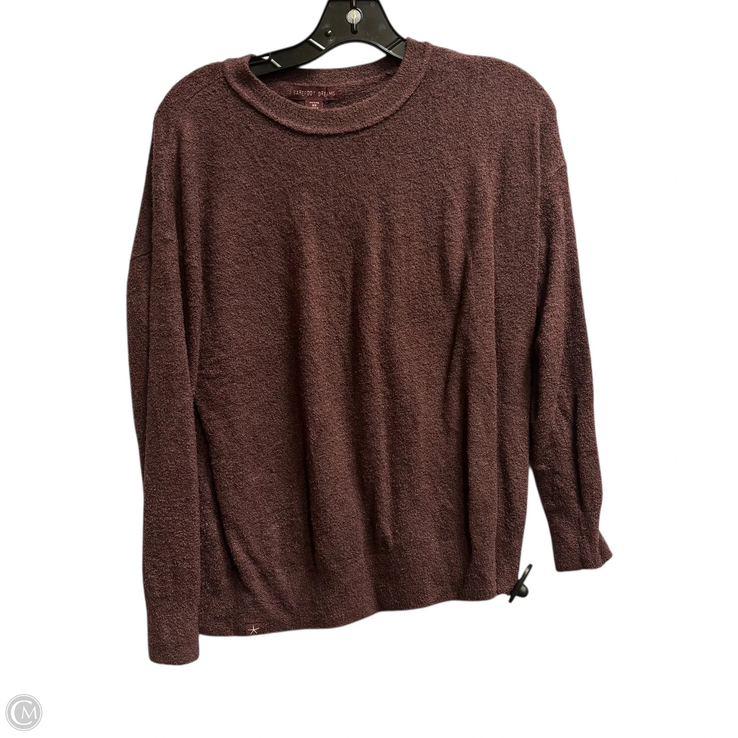 Sweatshirt Crewneck By Barefoot Dreams In Maroon, Size: Xsp