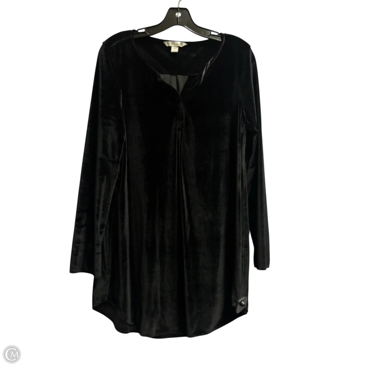 Top Long Sleeve By Clothes Mentor In Black, Size: M