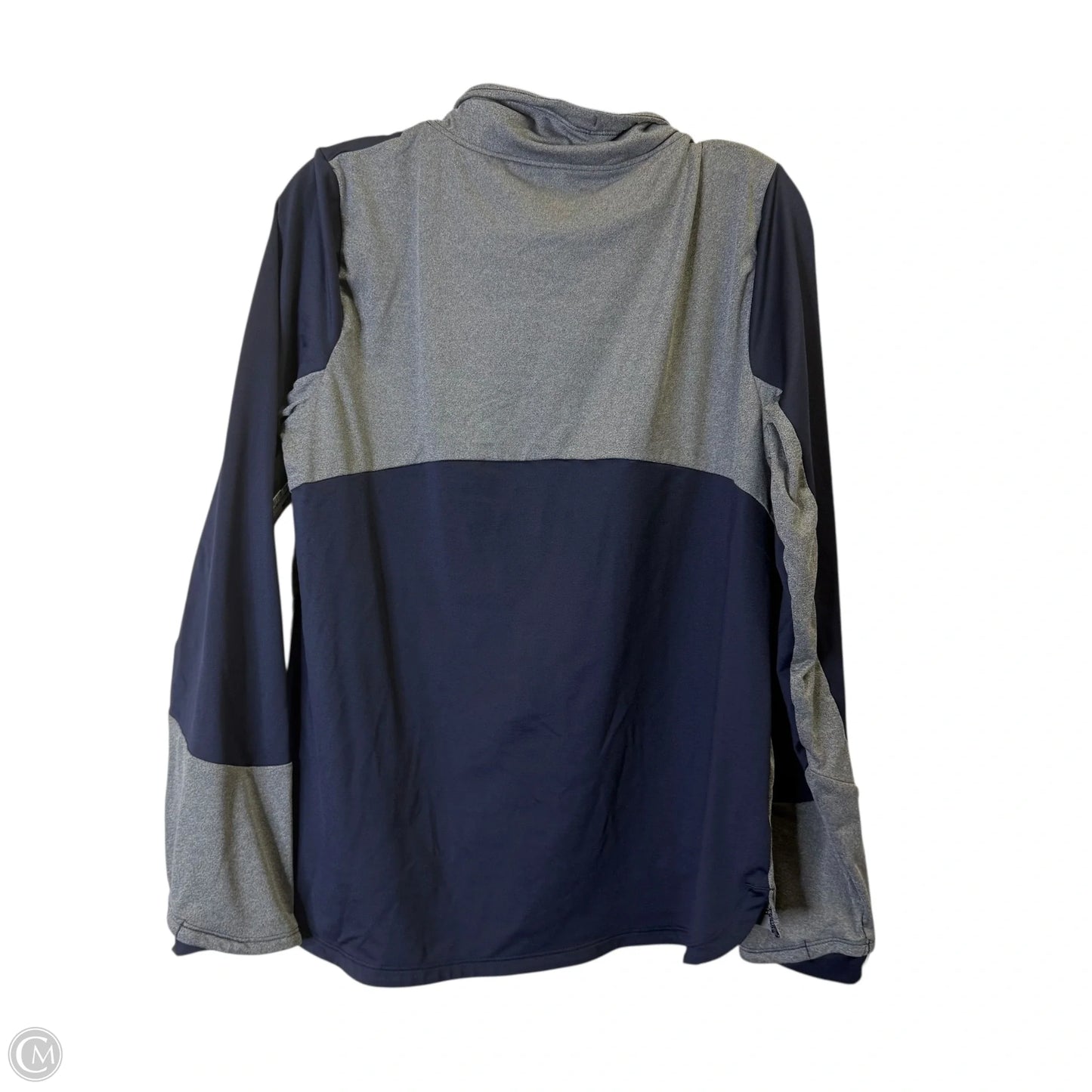 Athletic Sweatshirt Collar By Under Armour In Navy, Size: L