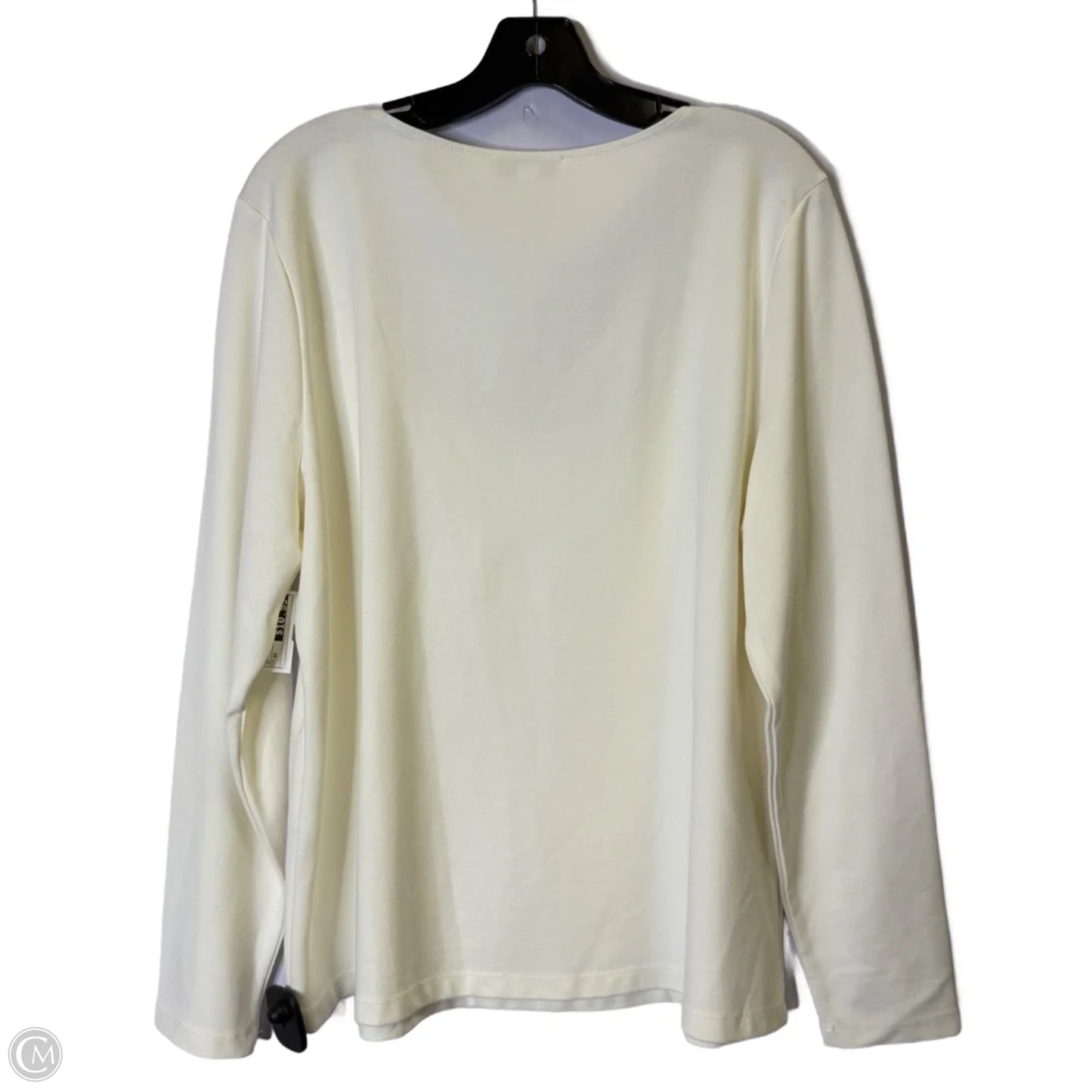 Top Long Sleeve Basic By And Now This In Cream, Size: 3x