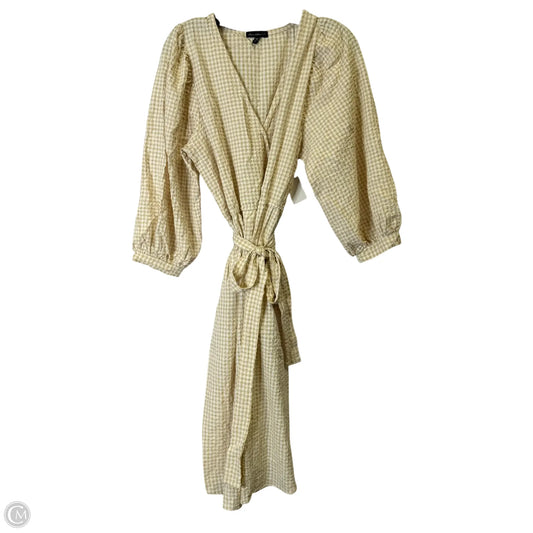 Dress Casual Midi By Clothes Mentor In Checkered Pattern, Size: L