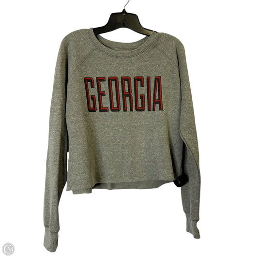 Top Long Sleeve By Pressbox In Grey, Size: M