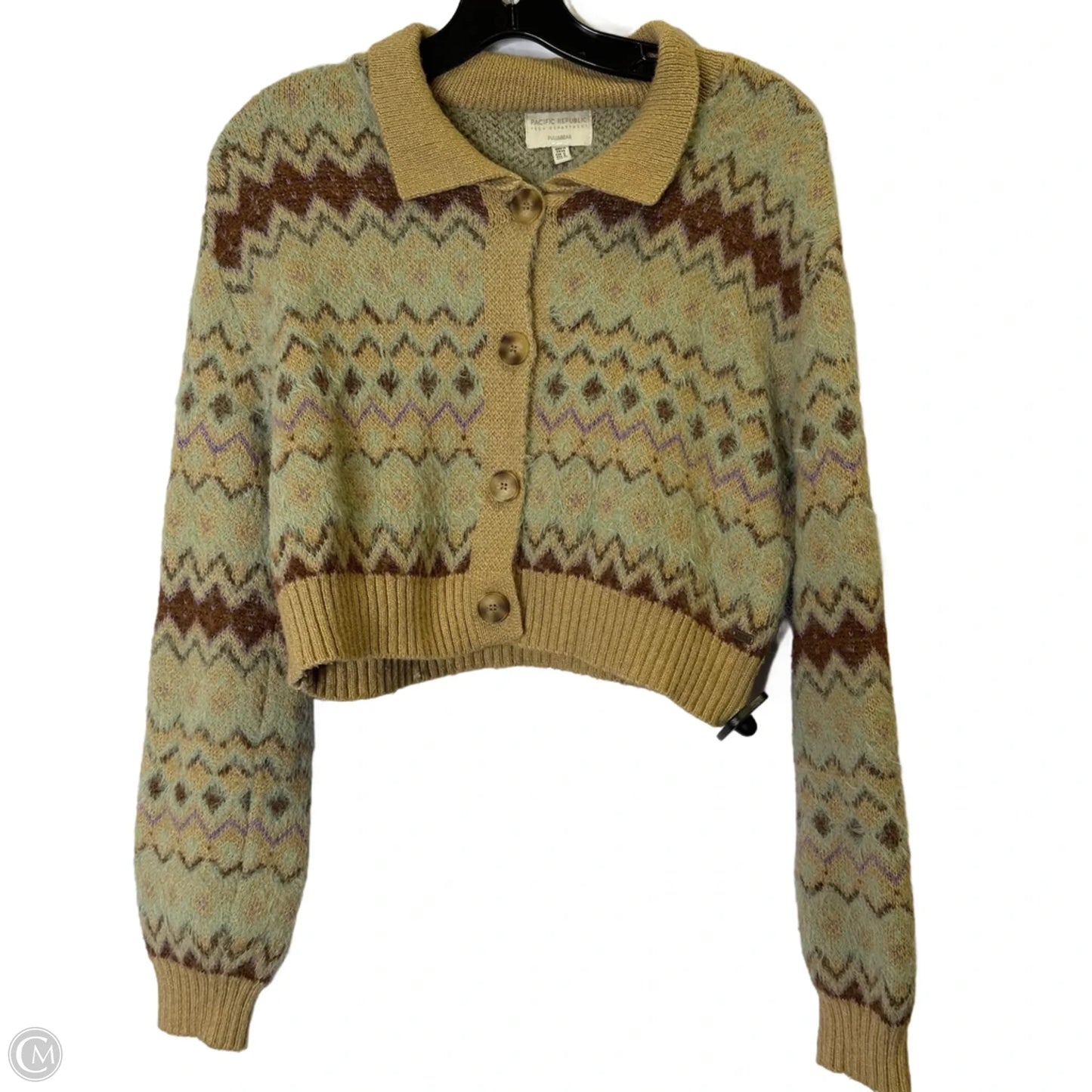 Sweater Cardigan By Pull&bear In Tan, Size: S