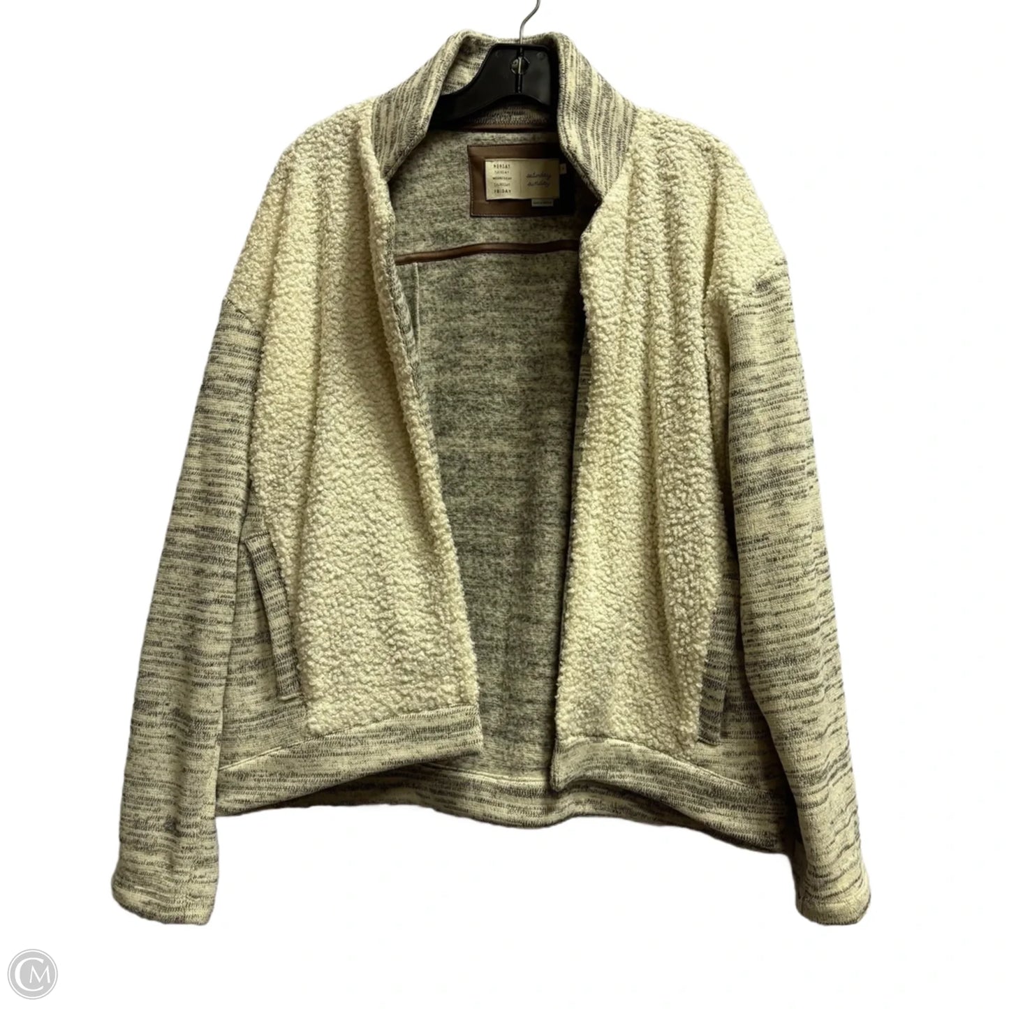 Sweater Cardigan By Anthropologie In Cream, Size: M