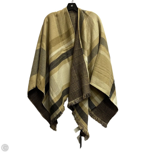 Poncho By Banana Republic In Plaid Pattern, Size: Osfm