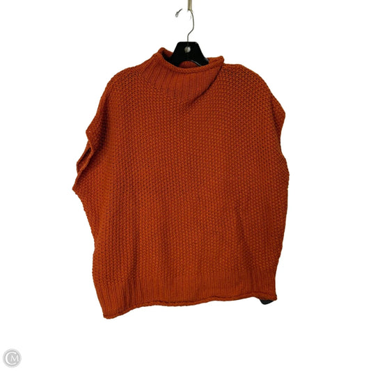 Sweater Short Sleeve By Bibi In Orange, Size: L