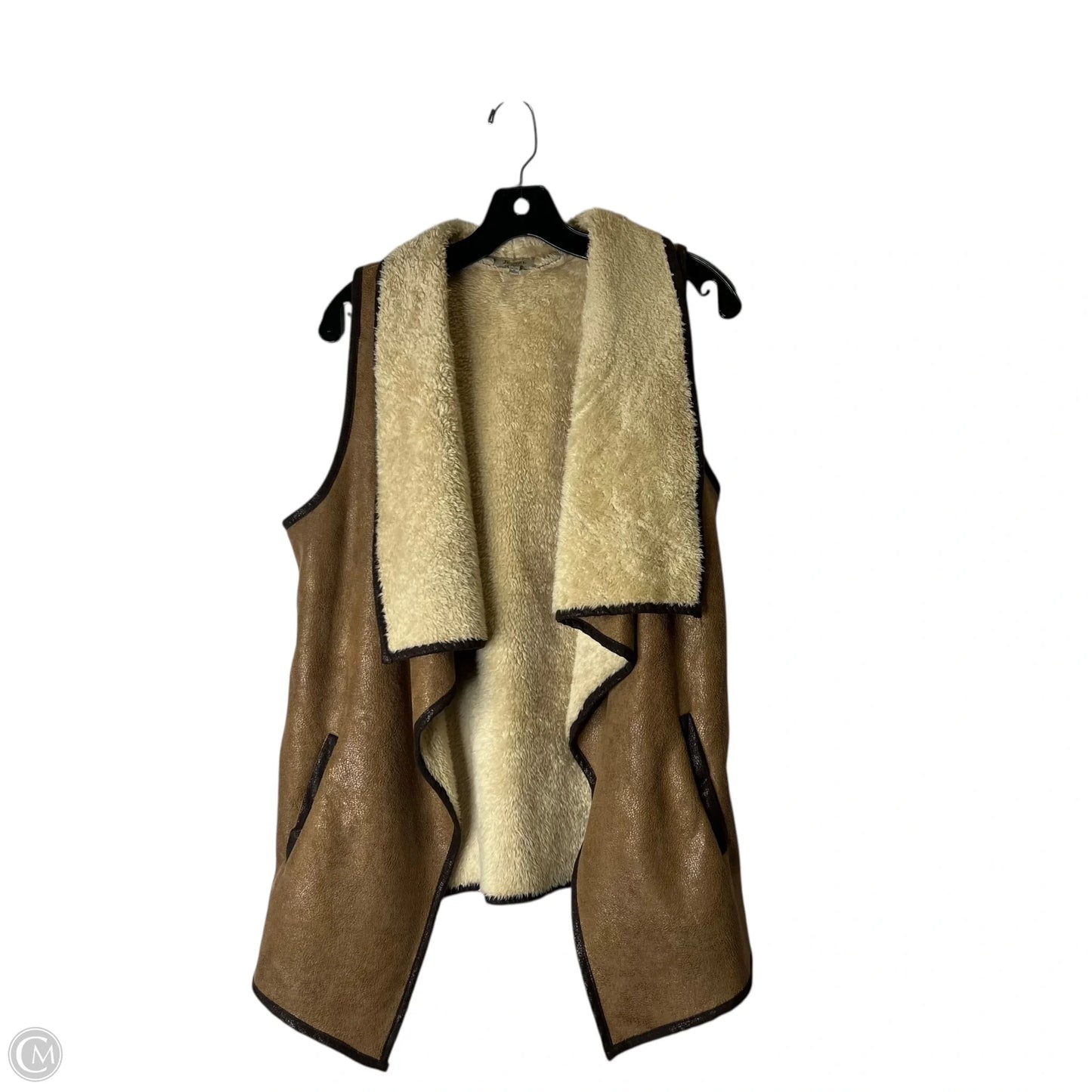 Vest Faux Fur & Sherpa By Jodifl In Brown, Size: L