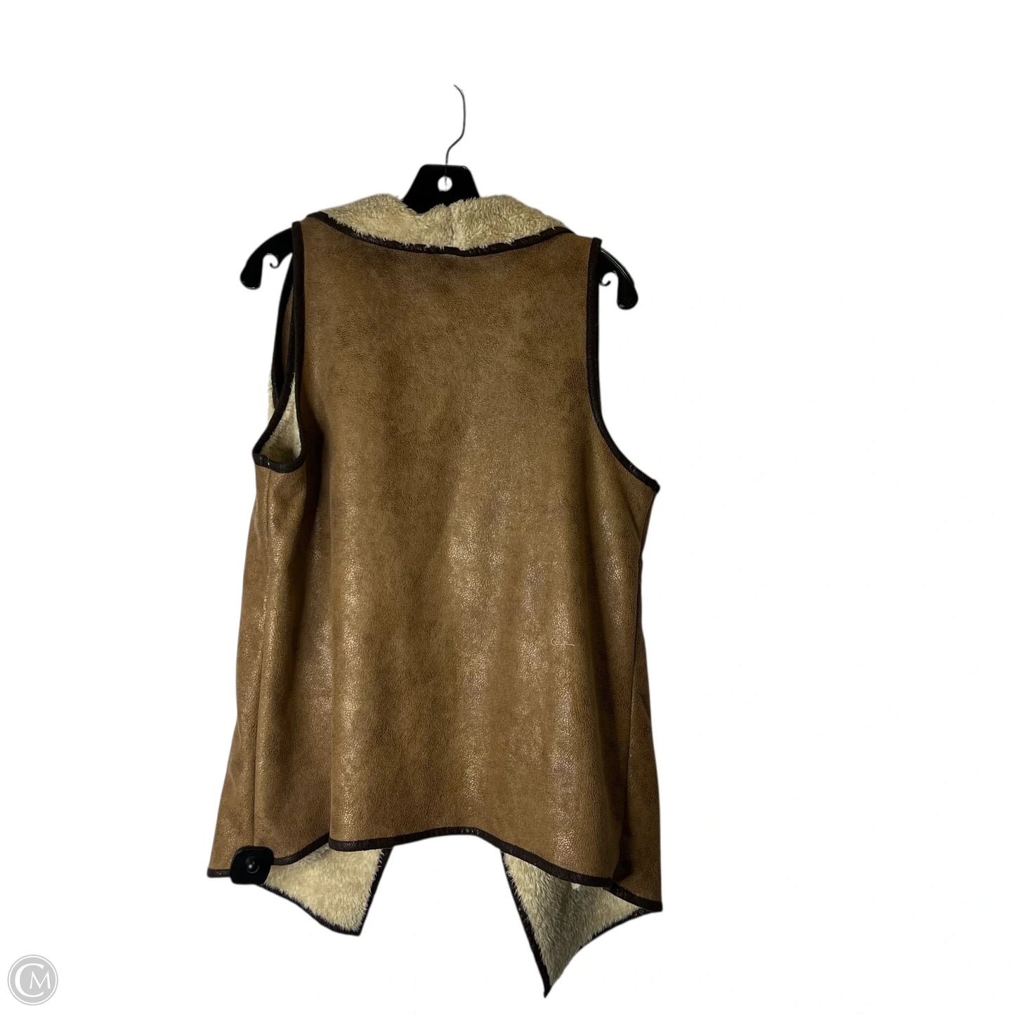 Vest Faux Fur & Sherpa By Jodifl In Brown, Size: L