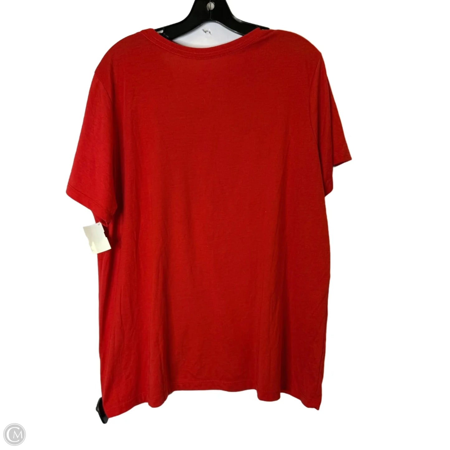 Top Short Sleeve Basic By Holiday Time In Red, Size: 22