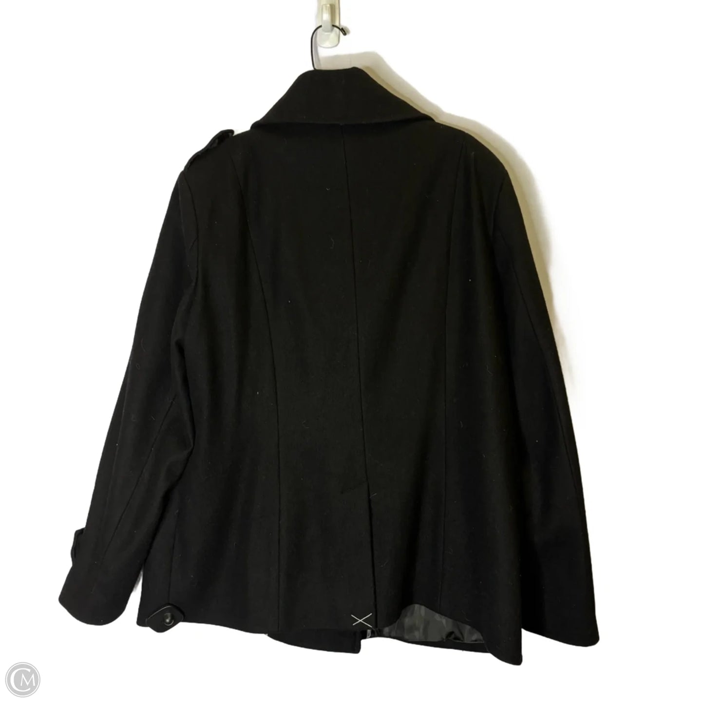 Coat Peacoat By New York And Co In Black, Size: Xl