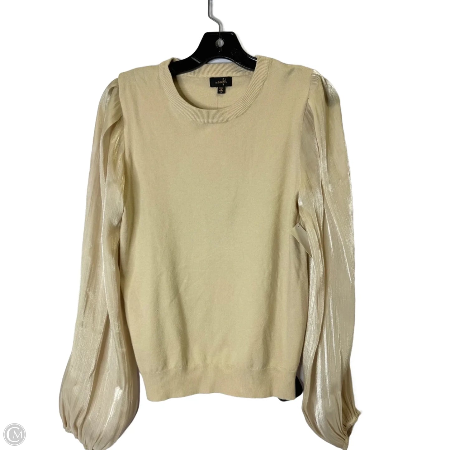 Top Long Sleeve By Ontwelfth In Cream, Size: M