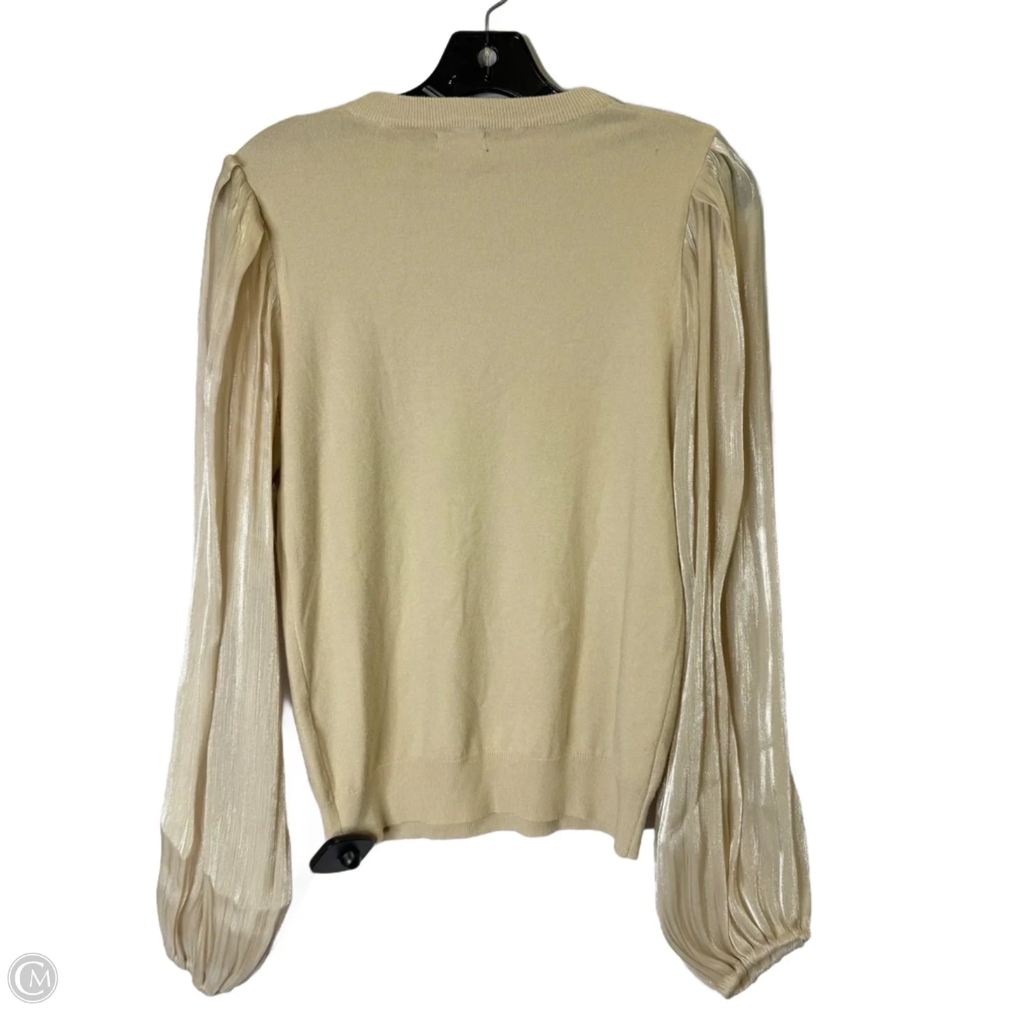Top Long Sleeve By Ontwelfth In Cream, Size: M