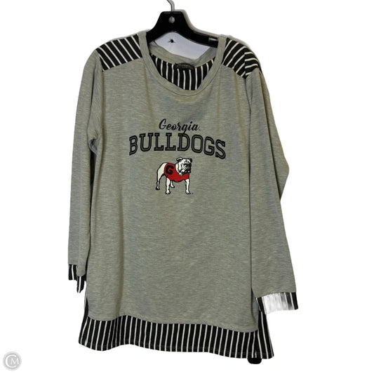 Top Long Sleeve By Clothes Mentor In Grey, Size: M