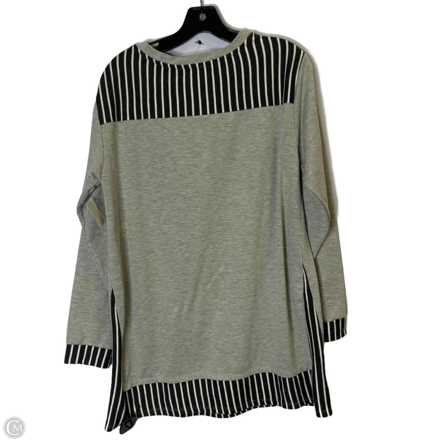 Top Long Sleeve By Clothes Mentor In Grey, Size: M