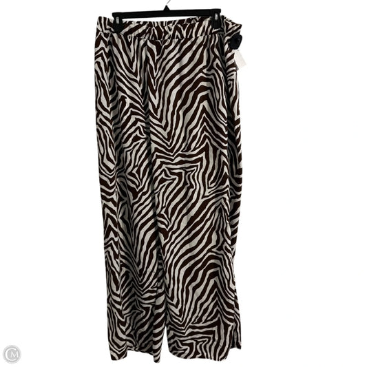 Pants Wide Leg By Fashion Nova In Zebra Print, Size: 3x