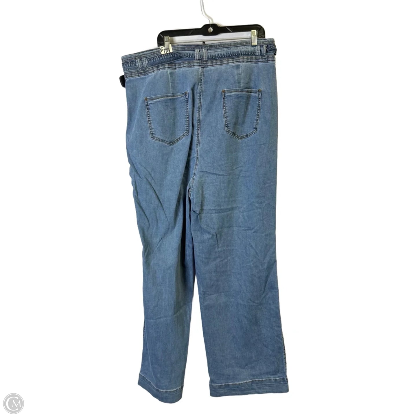 Jeans Flared By Fashion To Figure In Blue Denim, Size: 24