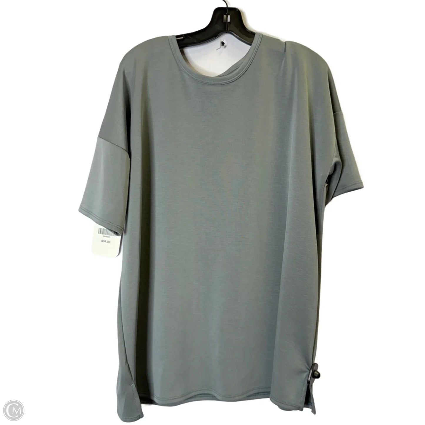 Top Short Sleeve By Clothes Mentor In Grey, Size: M