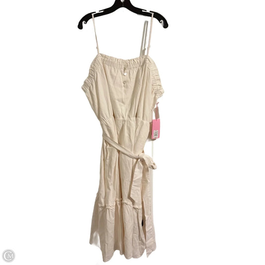 Dress Casual Midi By Target-designer In Cream, Size: 1x