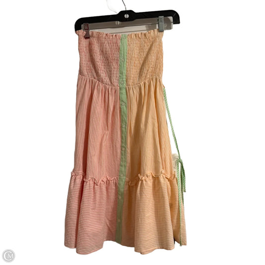 Dress Casual Short By Clothes Mentor In Orange & Pink, Size: S