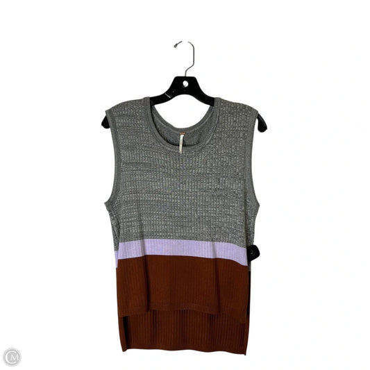 Top Sleeveless By Free People In Grey, Size: M