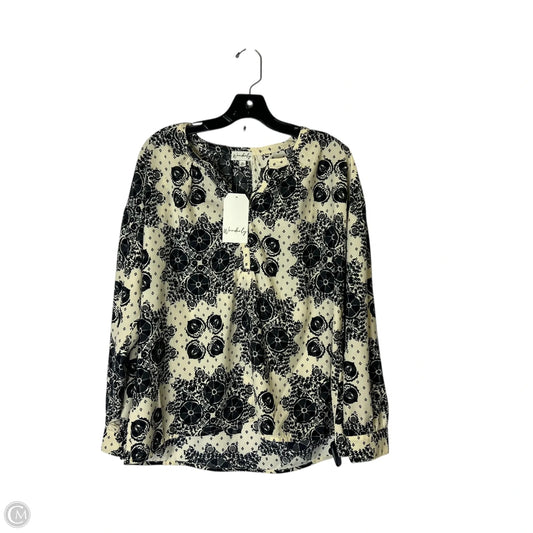 Top Long Sleeve By Wonderly In Cream, Size: M