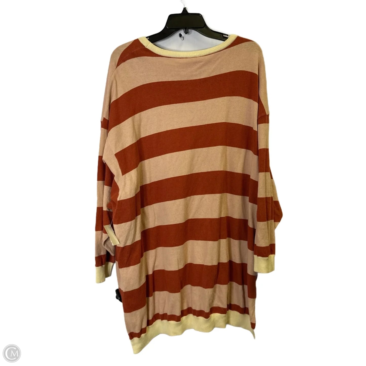 Top Long Sleeve By Free People In Striped Pattern, Size: M