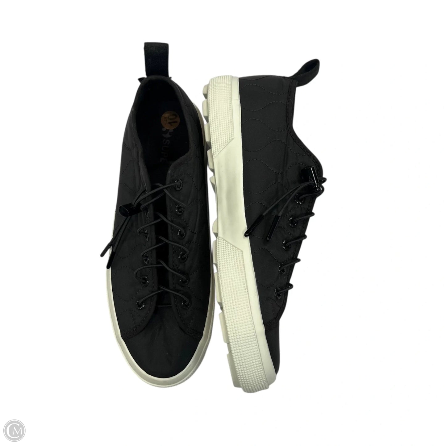 Shoes Flats By Superga In Black, Size: 10