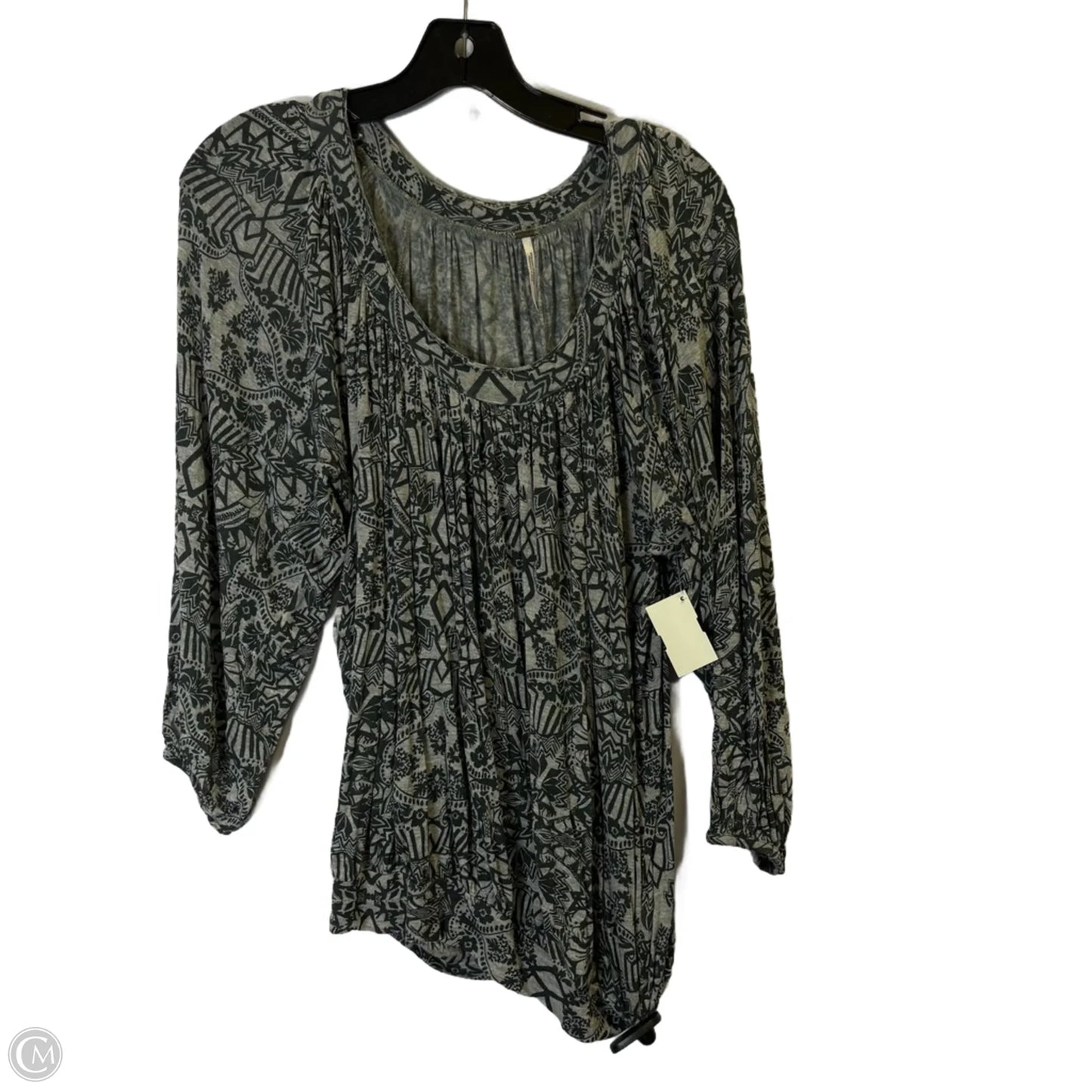 Top Long Sleeve By Free People In Teal, Size: M