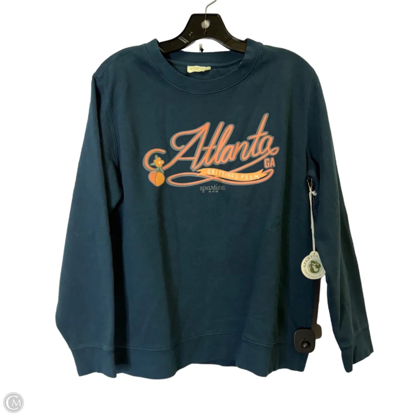 Sweatshirt Crewneck By Spartina In Teal, Size: M