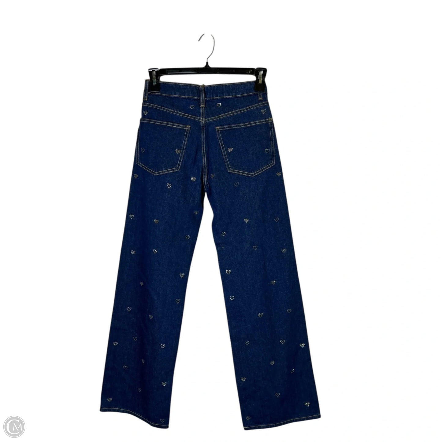 Jeans Wide Leg By Zara In Blue Denim, Size: 0