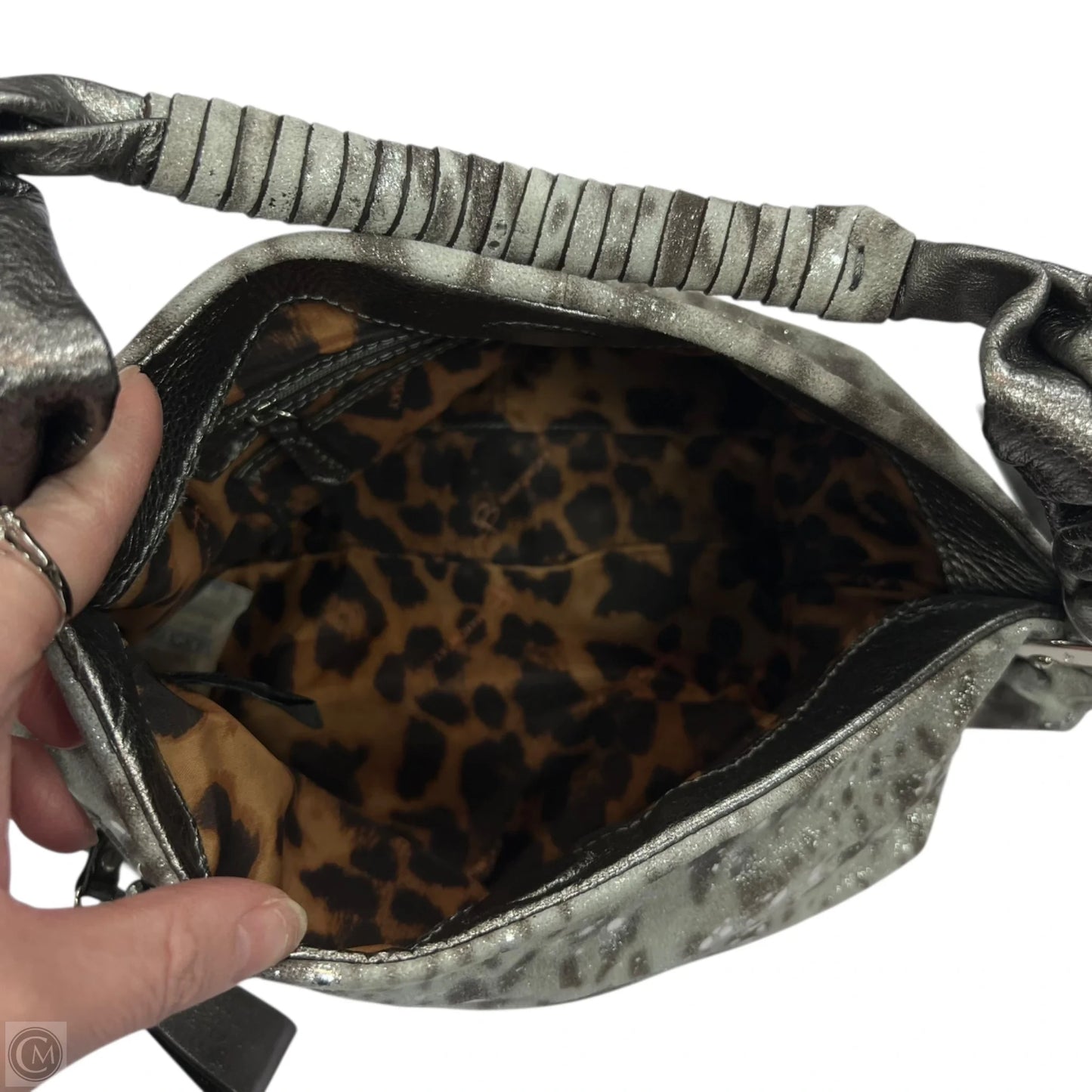 Handbag Leather By B. Makowsky, Size: Medium