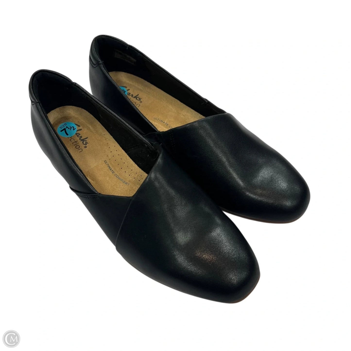 Shoes Flats By Clarks In Black, Size: 7.5