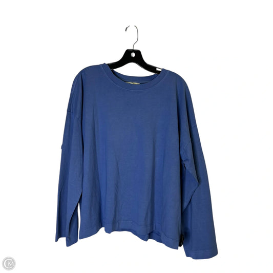 Top Long Sleeve Basic By Madewell In Blue, Size: L