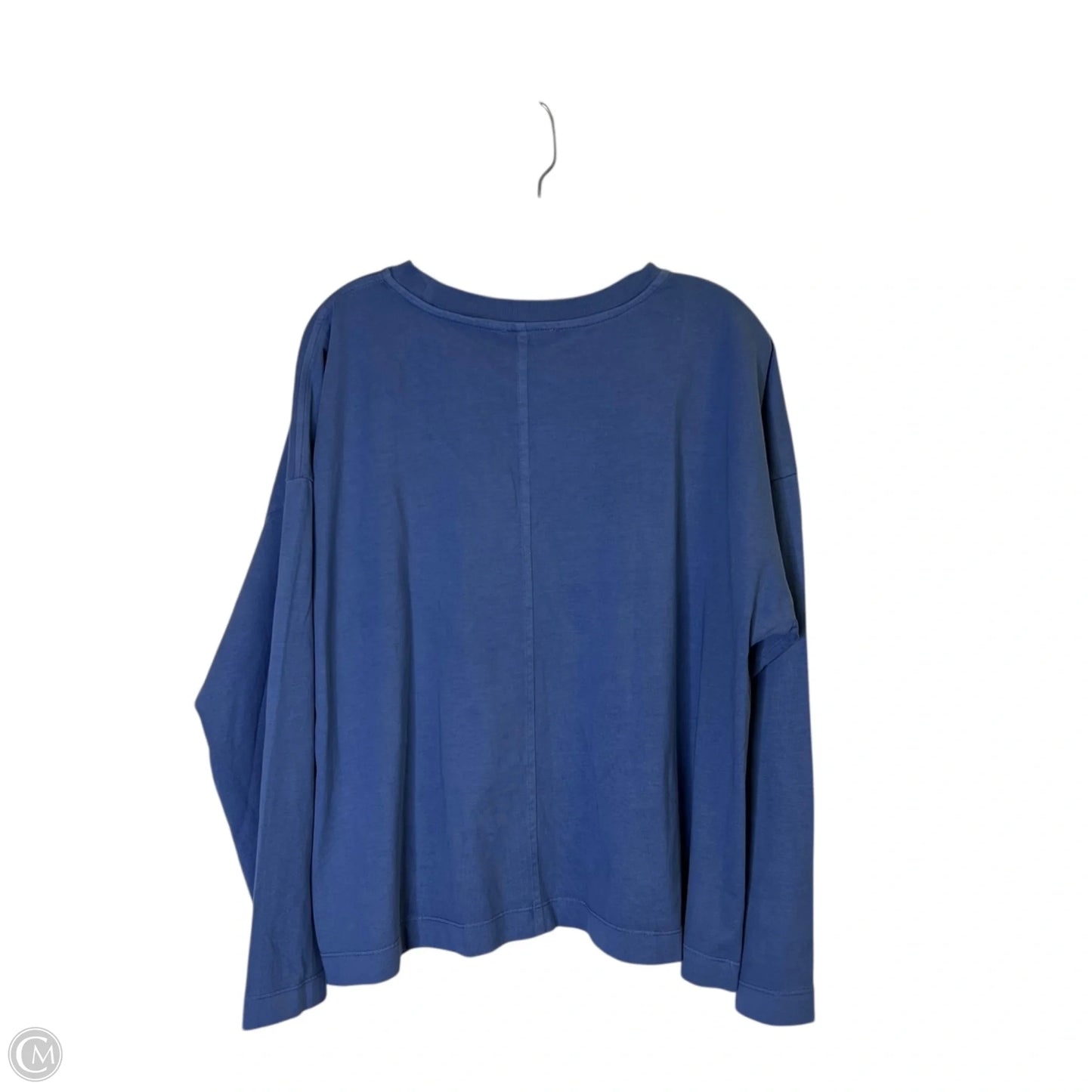 Top Long Sleeve Basic By Madewell In Blue, Size: L