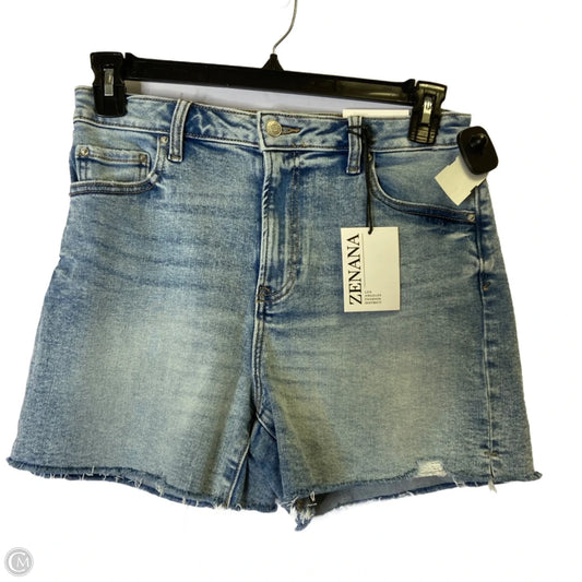 Shorts By Zenana In Blue Denim, Size: L