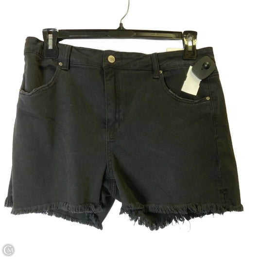 Shorts By Zenana In Black Denim, Size: Xl