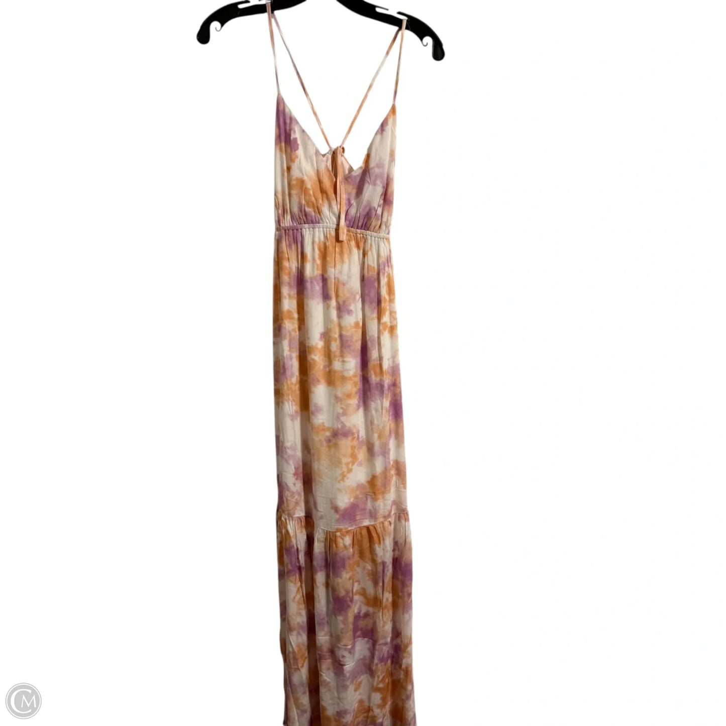 Dress Casual Maxi By Andree By Unit In Orange & Purple, Size: M