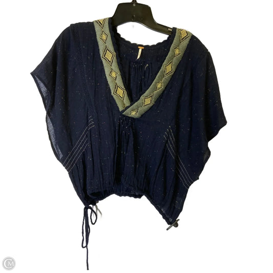 Top Short Sleeve By Free People In Blue, Size: M