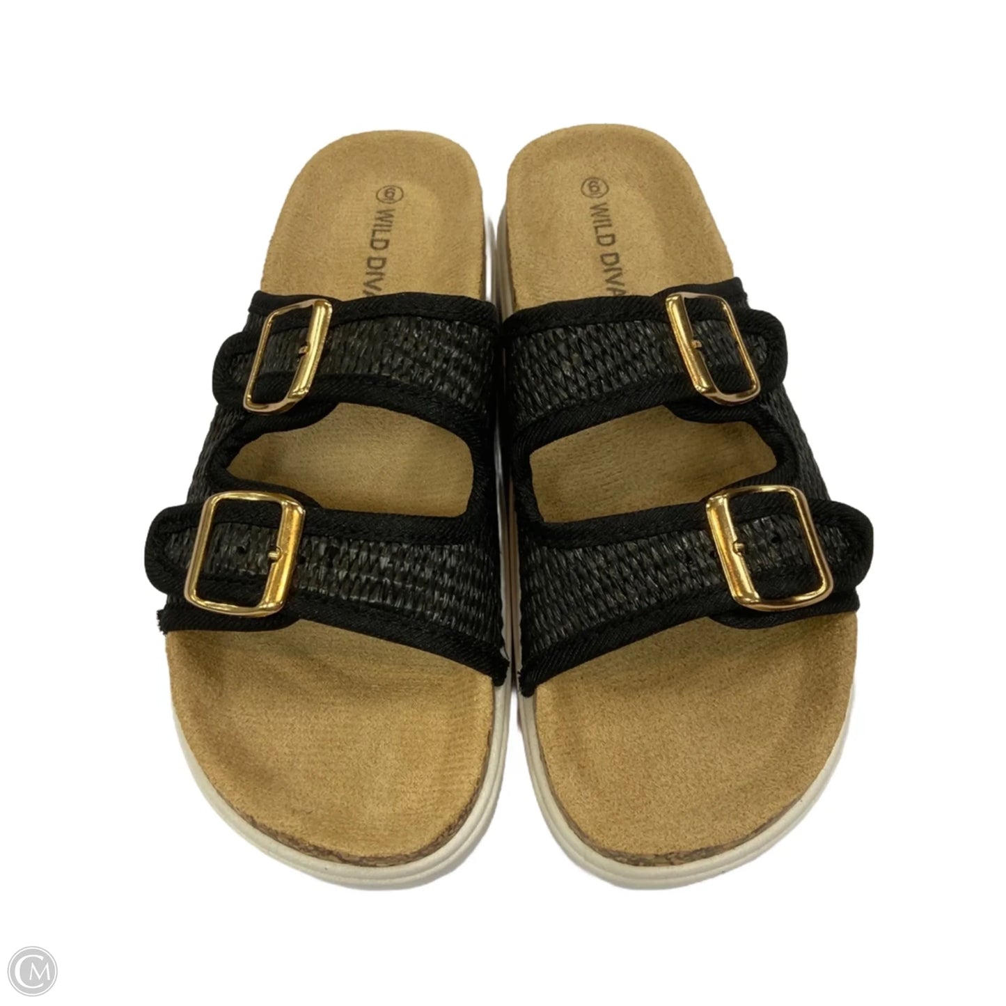 Sandals Heels Platform By Wild Diva In Black, Size: 6