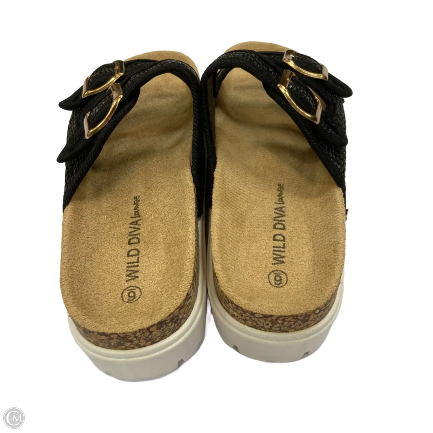 Sandals Heels Platform By Wild Diva In Black, Size: 6