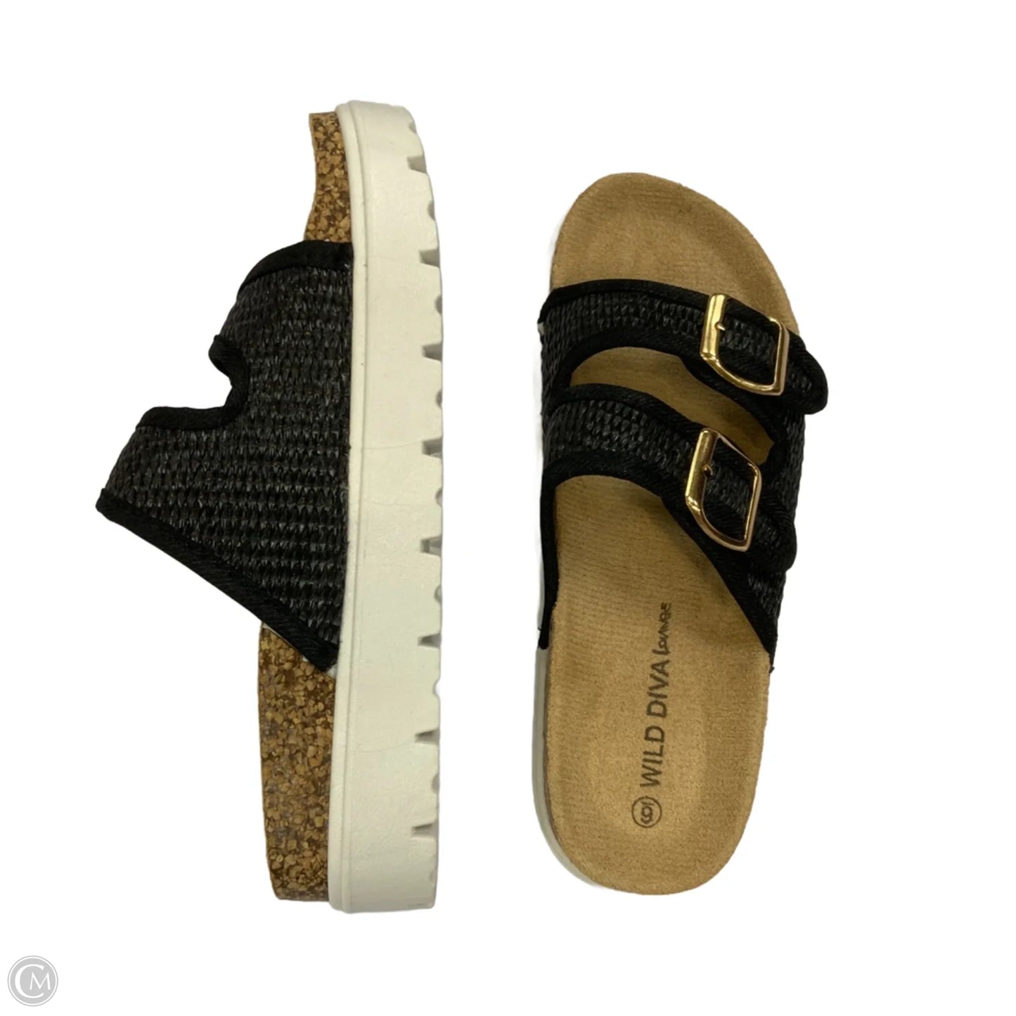 Sandals Heels Platform By Wild Diva In Black, Size: 6