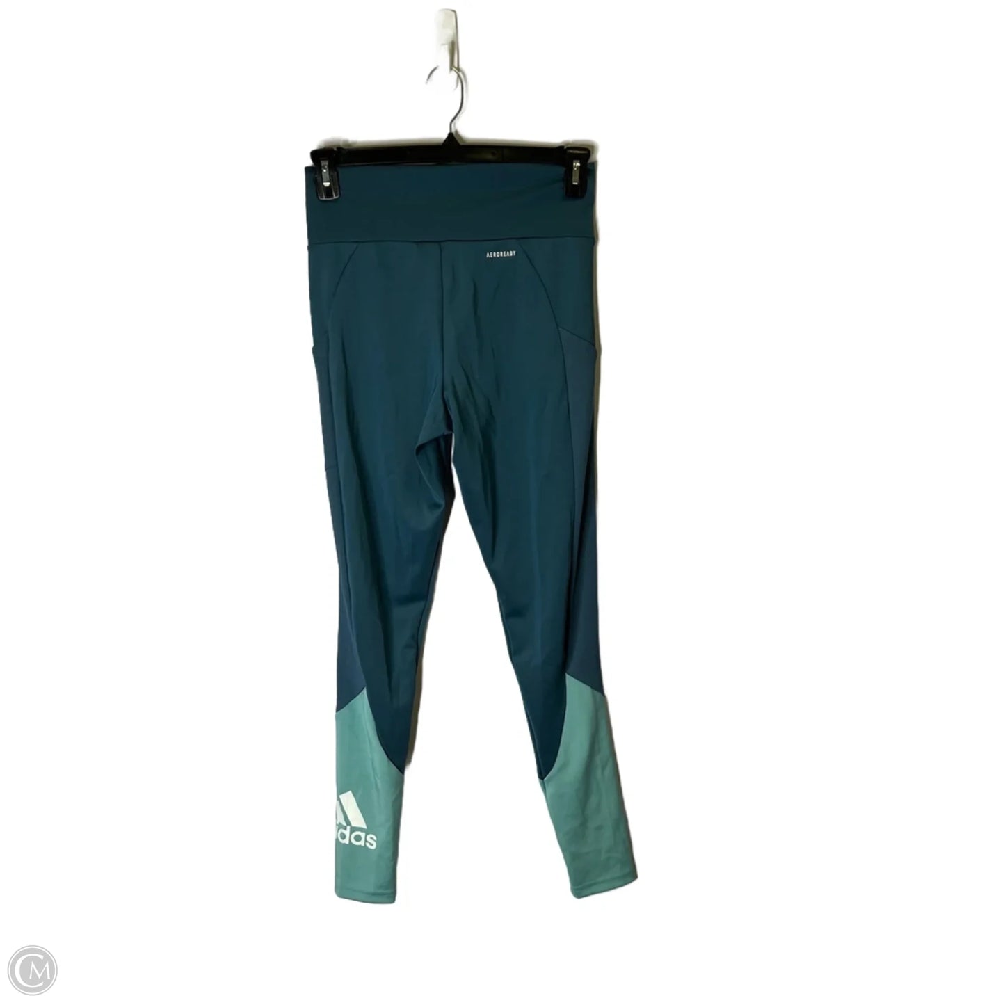 Athletic Leggings By Adidas In Blue, Size: M