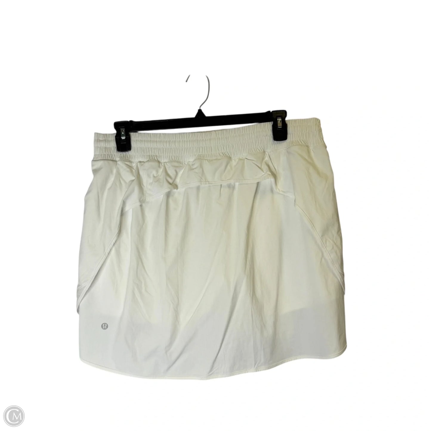 Athletic Skort By Lululemon In White, Size: 16