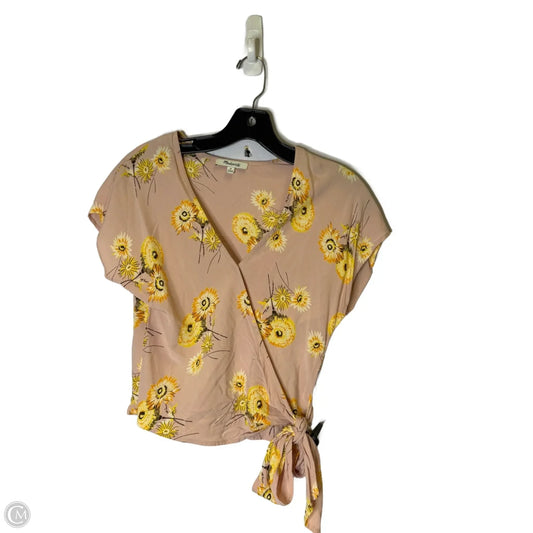 Top Short Sleeve By Madewell In Pink, Size: Xs