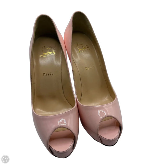 Shoes Luxury Designer By Christian Louboutin In Pink, Size: 10