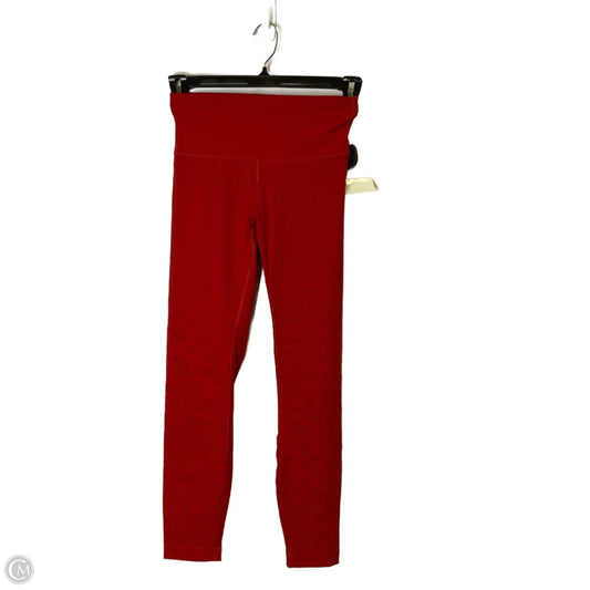 Athletic Leggings By Lululemon In Red, Size: 6