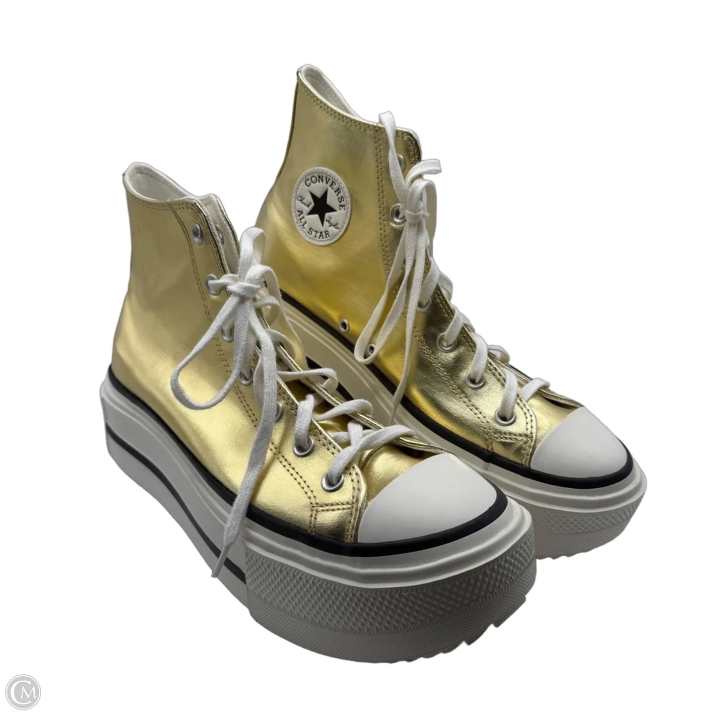 Shoes Sneakers By Converse In Gold, Size: 12.5