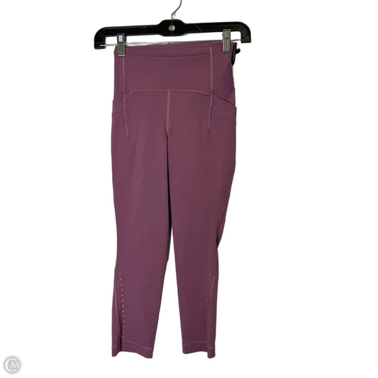 Athletic Leggings By Lululemon In Purple, Size: 0