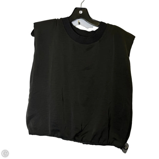 Top Sleeveless By Fabrik In Black, Size: L