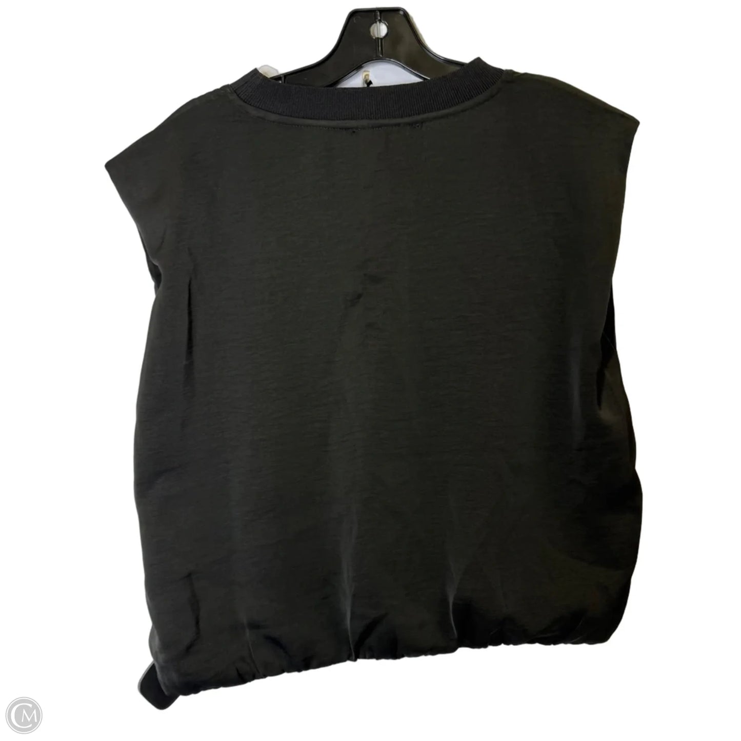 Top Sleeveless By Fabrik In Black, Size: L